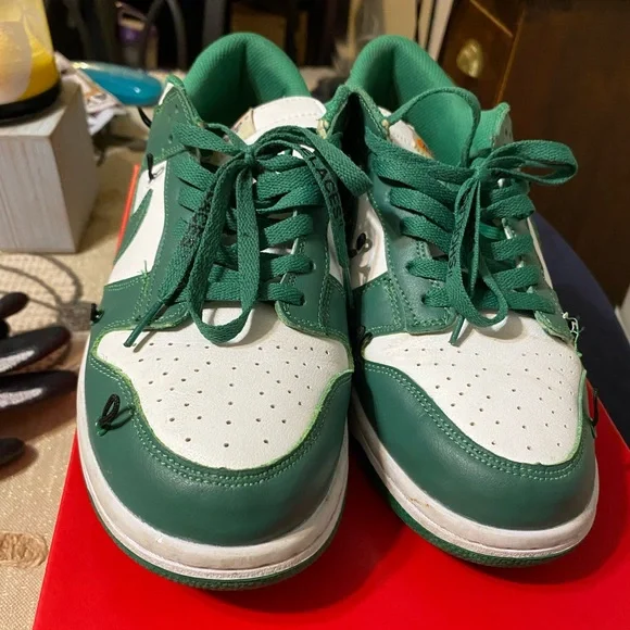 Nike Oregon University Off-White X Dunk Low Pine Green size 10-US - Picture 1 of 10